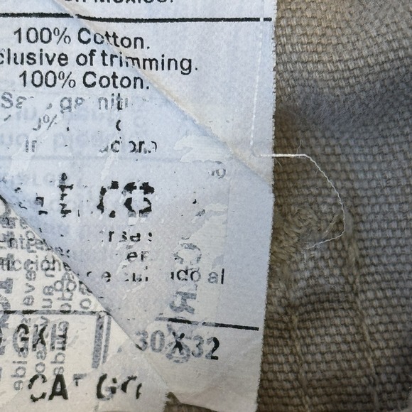 Vintage Carhartt B240 GKH Cargo Pants Khaki Utility Workwear Canvas Mens 30x32 - Picture 5 of 10